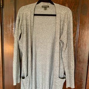 Banana Republic Long Marled Gray Cardigan